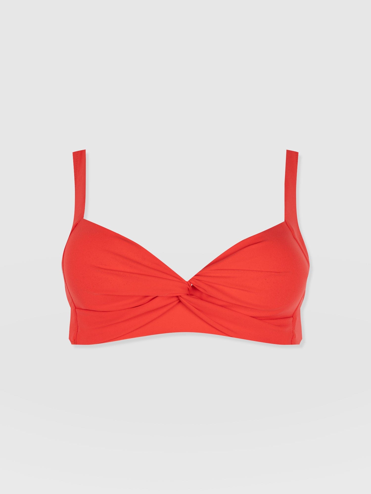 Jesse Twist Front Bikini Top - Red - Women's Swimwear | Saint + Sofia® USA